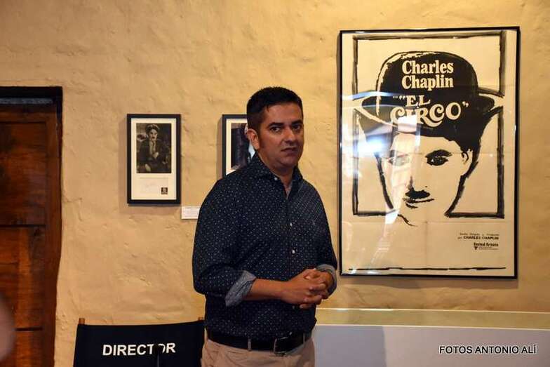 Luis Díaz, la pasada semana cuando se inauguró la exposición 'Arqueología del Séptimo Arte' (Foto Jesús Ruiz Mesa)